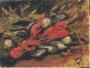 Vincent Van Gogh Still Life with Mussels and Shrimp china oil painting artist